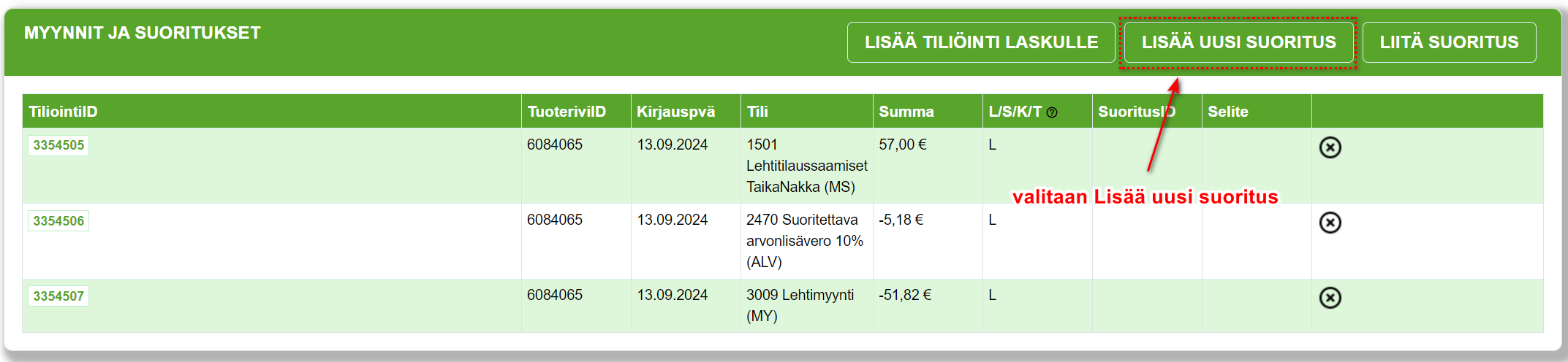 3. Laskun tiedot