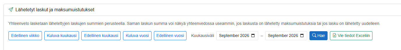 Laskuyhteenvedot