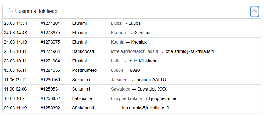 Lokitiedot