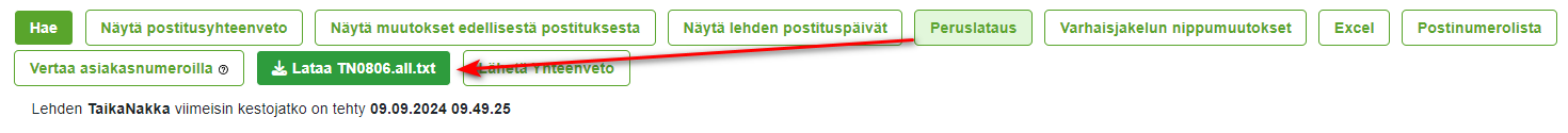 Postituslista - Postitusten haku