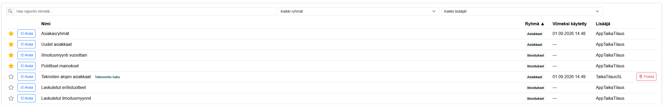 Asiakkaat