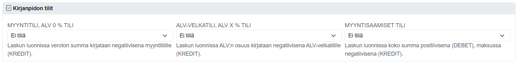 Tuotteet-sivun yleisnäkymä