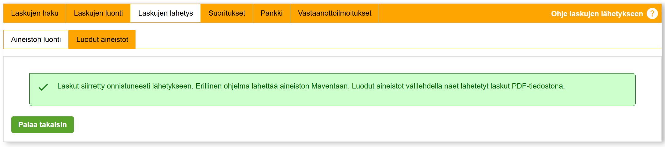 3. Laskujen uudelleenlähetys - Muuta laskujen tietoja