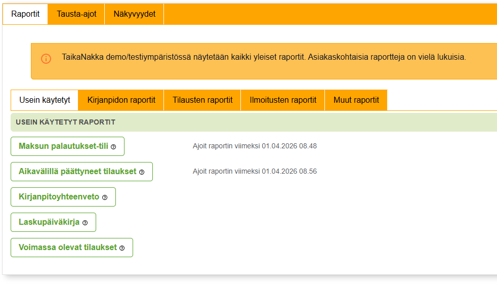 Ilmoitusmyynti kuukausittain