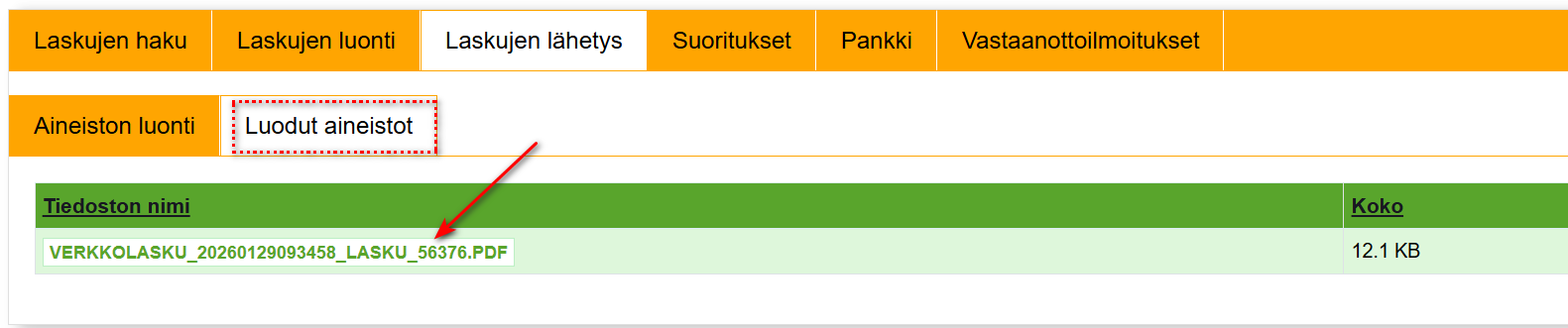 3. Laskujen uudelleenlähetys - Muuta laskujen tietoja